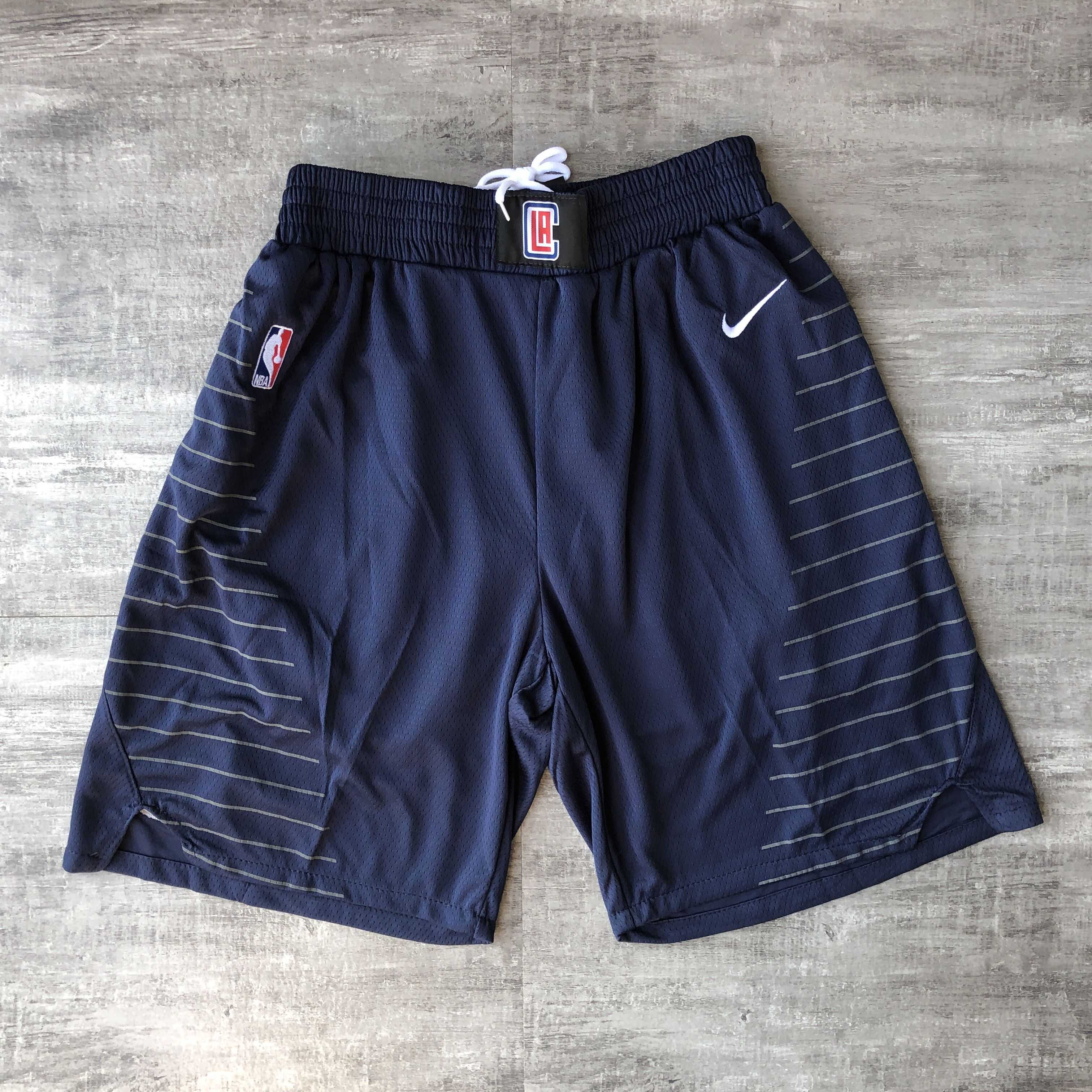 Men NBA Los Angeles Clippers navy blue Nike Shorts 0416 Men NBA Los Angeles Clippers navy blue Nike Shorts 0416